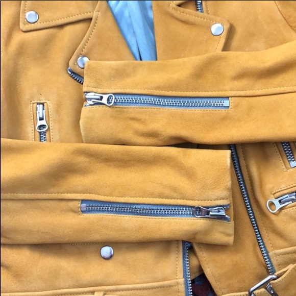 Nasty Gal Collection Suede Yellow Jacket - Picture 3 of 7